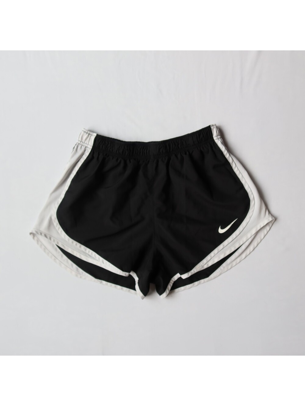 Nike Black Dri-FIT Running Shorts White Trim Women's Size M